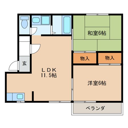 コーポワタナベの物件間取画像